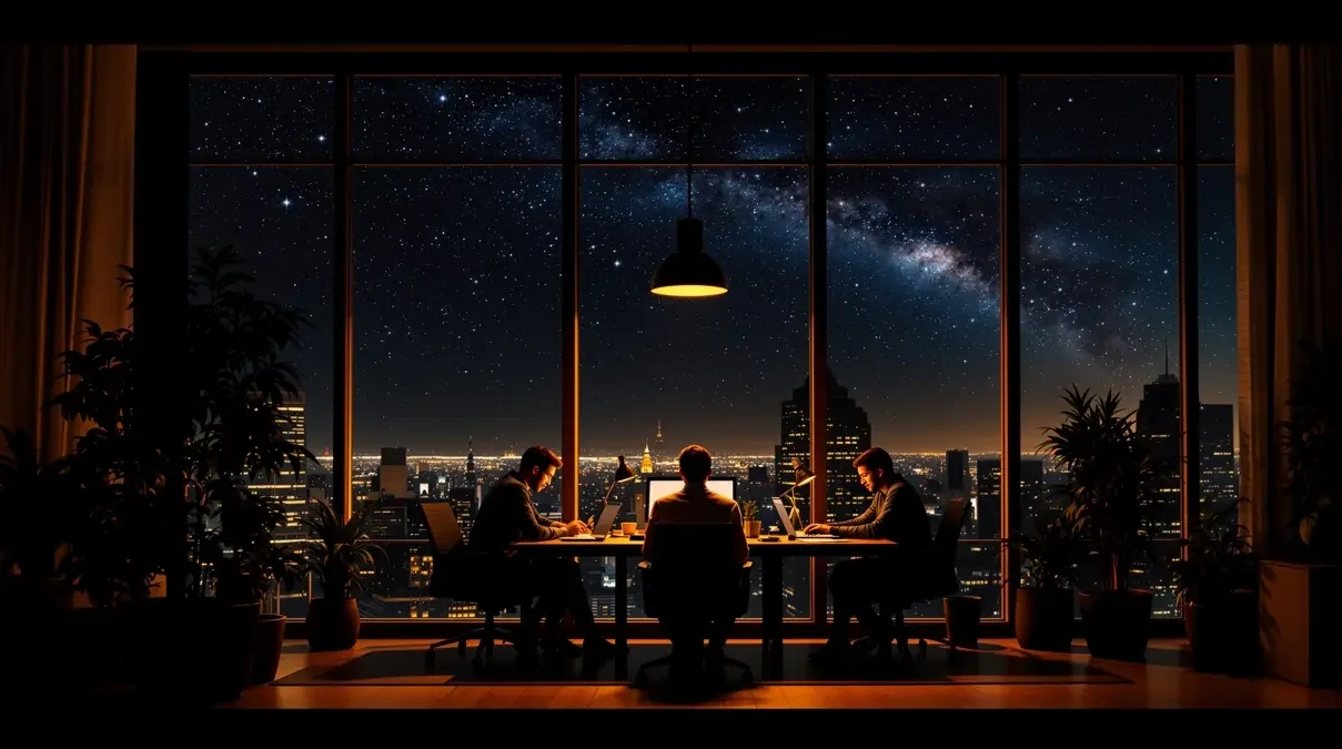 青青草视频 品牌团队深夜工作场景